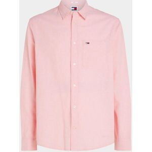 Tommy Jeans Casual hemd lange mouw Roze Reg Linen Blend DM0DM18962/TIC