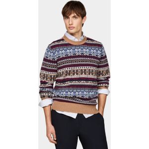 Tommy Hilfiger Pullover Bruin Gifting Wool Blend Fairisle C MW0MW37026/0HD