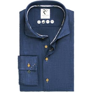 R2 Amsterdam Casual hemd lange mouw Blauw Widespread 124.WSP.009/012