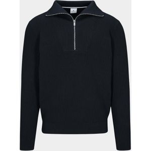 Basefield - Pullover - Blauw - NOS Zip Troyer