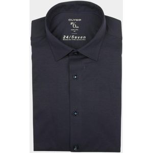 Olymp Business hemd lange mouw Blauw extra slim fit van jersey 250374/18