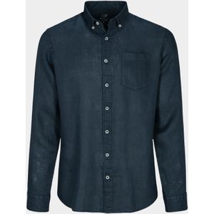 Commander - Casual Overhemd - Blauw - Lange Mouw