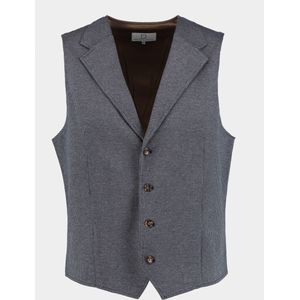 Born With Appetite Gilet Blauw Kris Waistcoat 23111KR20/240 blue