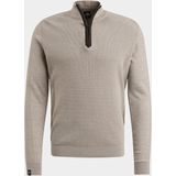 Vanguard Pullover Beige Half zip collar cotton moulin VKW2402302/8265