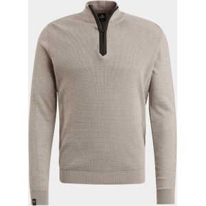 Vanguard Pullover Beige Half zip collar cotton moulin VKW2402302/8265