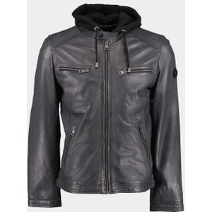 Donders 1860 Lederen jack Grijs Leather Jacket 52300/980
