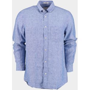 Gant Casual hemd lange mouw Blauw Linen Shirt 3240102/407