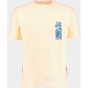 Supply & Co. T-shirt korte mouw Oranje Thorn T-shirt Chestprint 25108TH02/735 apricot