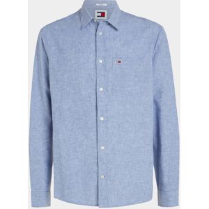 Tommy Jeans Casual hemd lange mouw Blauw Reg Linen Blend DM0DM18962/C6C