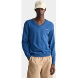 Gant Pullover Blauw Classic Cotton V-Neck 8030562/407