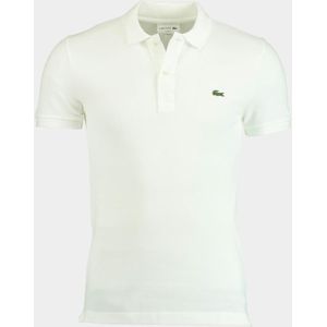 Lacoste Polo korte mouw Wit slim fit PH4012/001