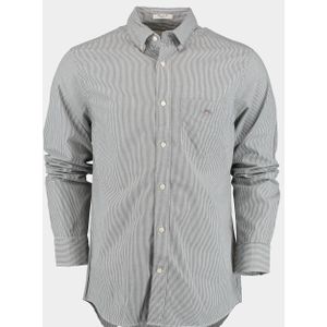 Gant Casual hemd lange mouw Zwart Reg Poplin Banker BD 3000140/5