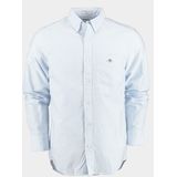 Gant Casual hemd lange mouw Blauw reg oxford banker stripe shirt 3000230/455