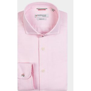 Giordano Casual hemd lange mouw Roze Row 317804/51