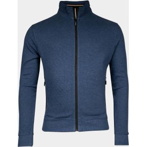 Baileys Vest Blauw Sweat Cardigan Zip 422205/675