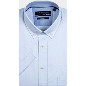 R.B. Boston Casual hemd korte mouw Blauw Korte mouw shirt Regular Fit 316670/61