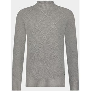 Born With Appetite Coltrui Grijs Ivar Pull Mockneck BWA25305IV44/920 light grey