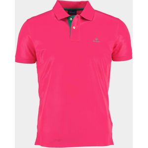 Gant Polo korte mouw Roze Contrast Collar Pique SS Rugge 2052003/675