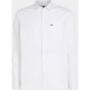 Tommy Jeans Casual hemd lange mouw Wit Reg Linen Blend DM0DM18962/YBR