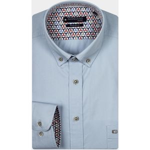 Giordano - Ivy - Casual Overhemd - Blauw - Lange Mouw