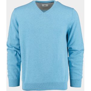 Bos Bright Blue Pullover Blauw Cotton Regular Fit 418100CCT-13/625