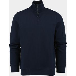 Supply & Co. Pullover Blauw Halvar Waffle Halfzip 24312HA73/290 navy