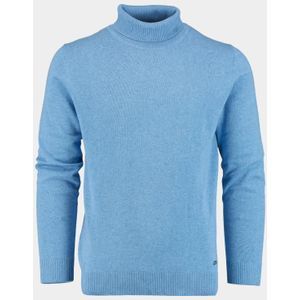 Bos - Coltrui - Blauw - Dex Rollneck Pullover - 100% Katoen
