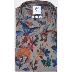 R2 Amsterdam - Casual Hemd - Multi Flower Print - Lange Mouw