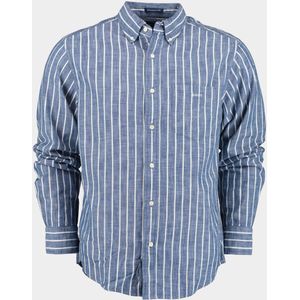 Gant Casual hemd lange mouw Blauw Reg UT Chambray Stripe Shirt 3230014/434