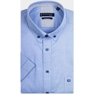 Giordano Casual hemd korte mouw Blauw League 316003/61