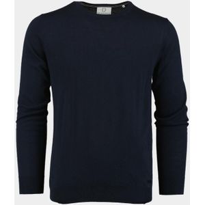 Born With Appetite Pullover Blauw Rick R-neck Pullover Merino 00005RI12/4001 Navy
