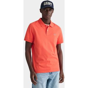 Gant Polo korte mouw Oranje Shield SS Pique Polo 2210/828