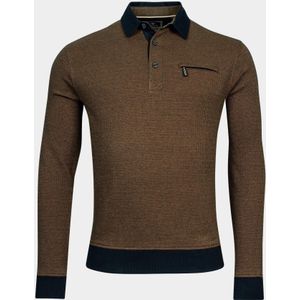 Baileys - Polo - Roze - Lange Mouw - Sweatshirt - Polo Collar Button
