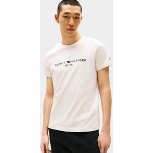 Tommy Hilfiger T-shirt korte mouw Beige Tommy Logo Tee MW0MW11797/HGF