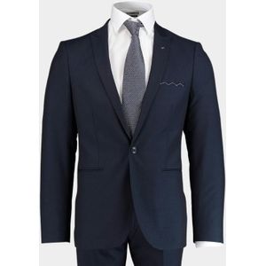 Born With Appetite - Kostuum - Blauw - Polyester/Viscose/Elastaan - Extra Slim Fit