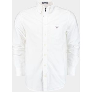 Gant Casual hemd lange mouw Wit overhemd oxford wit regularfit 3046000/110