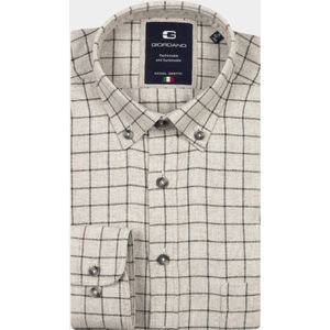 Giordano Casual hemd lange mouw Grijs Brando long sleeve button dow 527302/91