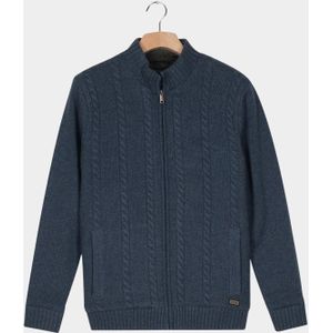 Baileys Vest Blauw Lined Cardigan Zip 522191/675