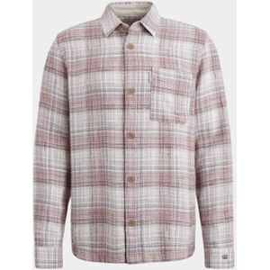 Cast Iron Casual hemd lange mouw Roze Long Sleeve Shirt YD Check Re CSI2403230/4099