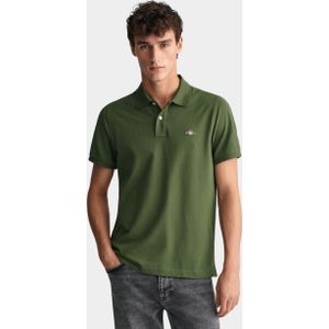 Gant Polo korte mouw Groen Shield SS Pique Polo 2210/313