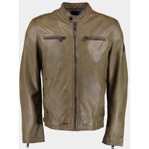 Donders 1860 Lederen jack Groen Leather Jacket 52360/683