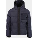 Scotch & Soda Winterjack Blauw Hooded Puffa Jacket 174383/0008