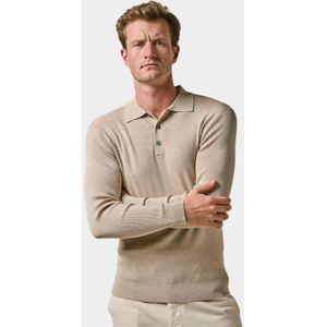 Profuomo Polo lange mouw Beige PPWJ10003/D