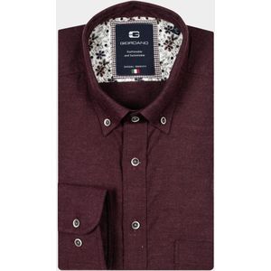 Giordano Casual hemd lange mouw Rood Brando, LS Button Down Two-T 427001/30