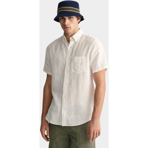 Gant Casual hemd korte mouw Wit Linen SS Shirt 3240103/110