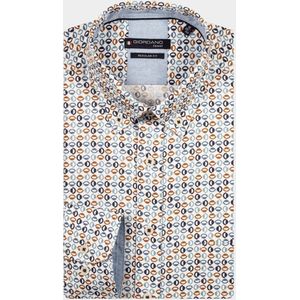 Giordano - 527025/60 - Casual Overhemd - Blauw - Lange Mouw