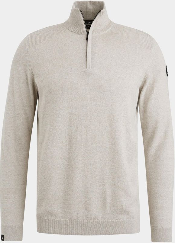 Vanguard Pullover Beige Half zip collar cotton moulin VKW2408302/8265