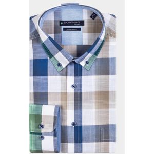 Giordano Casual hemd lange mouw Groen League 316302/70