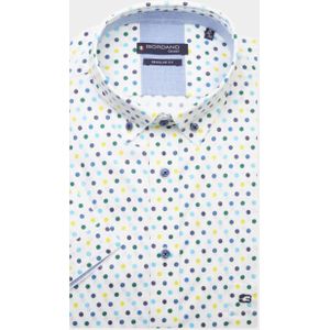 Giordano Casual hemd korte mouw Groen League Colourful Balls Print 416026/70