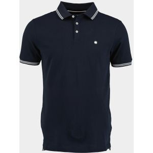 Bos Bright Blue Polo korte mouw Blauw Jason Polo Fine Pique 23108JA01BO/290 navy